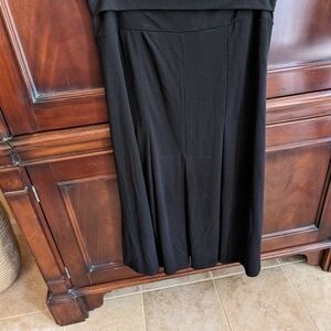 Cabi XL black midi skirt